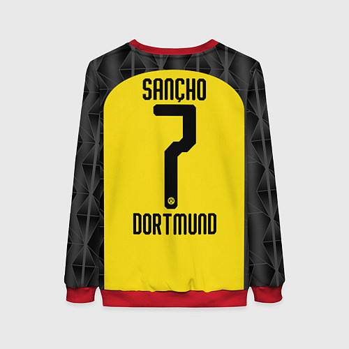 Женский свитшот Sancho home UEFA 19-20 / 3D-Красный – фото 2