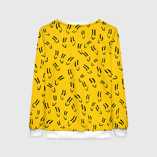 Женский свитшот Пошлая Молли Смайлики / 3D-Белый – фото 2