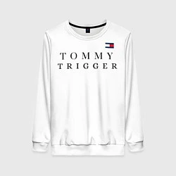 Свитшот женский Tommy Hilfiger , Tommy trigger, цвет: 3D-белый