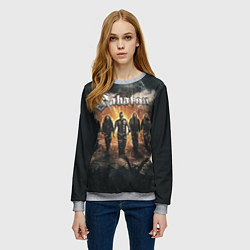 Свитшот женский Sabaton Band, цвет: 3D-меланж — фото 2