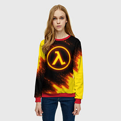 Свитшот женский HALF-LIFE, цвет: 3D-красный — фото 2