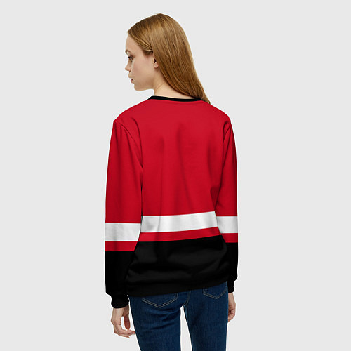 Женский свитшот Chicago Blackhawks / 3D-Черный – фото 4