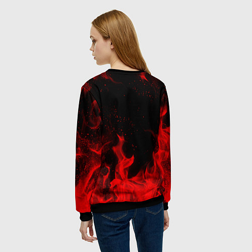 Женский свитшот Ozzy Osbourne / 3D-Черный – фото 4