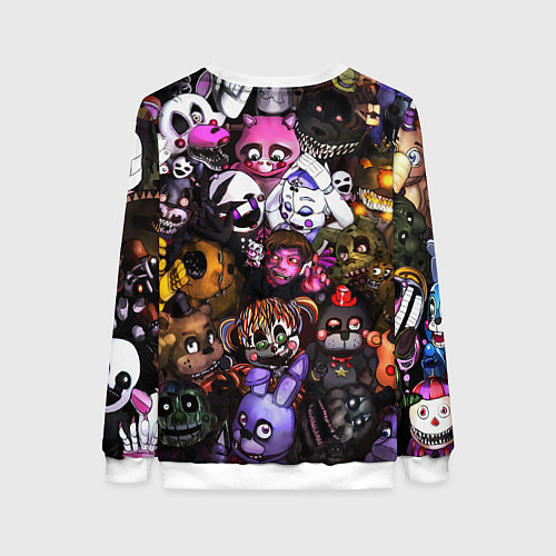 Женский свитшот Five Nights At Freddy's / 3D-Белый – фото 2