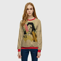 Свитшот женский MICK JAGGER, цвет: 3D-красный — фото 2