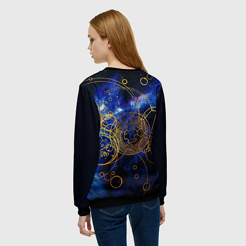 Женский свитшот Space Geometry / 3D-Черный – фото 4