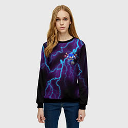 Свитшот женский SONIC, цвет: 3D-черный — фото 2