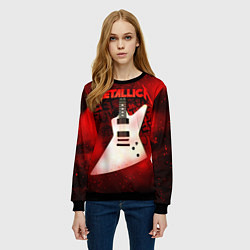 Свитшот женский Metallica, цвет: 3D-черный — фото 2