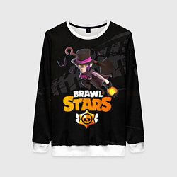 Свитшот женский Brawl stars Mortis Мортис, цвет: 3D-белый