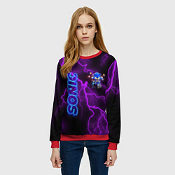 Свитшот женский SONIC, цвет: 3D-красный — фото 2