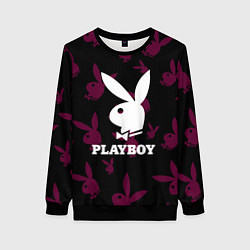 Свитшот женский PLAYBOY, цвет: 3D-черный