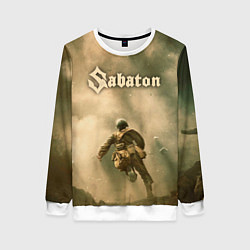 Свитшот женский Sabaton, цвет: 3D-белый