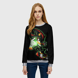 Свитшот женский SHADOW, цвет: 3D-меланж — фото 2