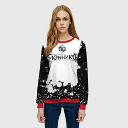 Свитшот женский Кукрыниксы Лого, цвет: 3D-красный — фото 2
