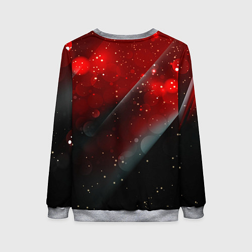 Женский свитшот Red & Black / 3D-Меланж – фото 2