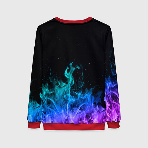 Женский свитшот Marshmello Fortnite / 3D-Красный – фото 2