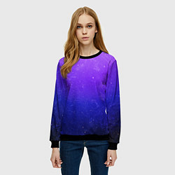 Свитшот женский Звёздное небо, цвет: 3D-черный — фото 2