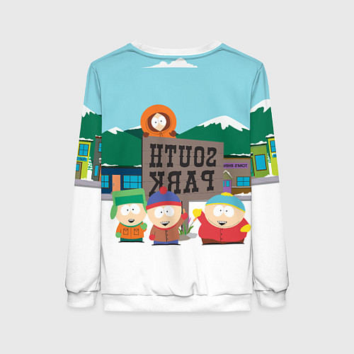 Женский свитшот ЮЖНЫЙ ПАРК / 3D-Белый – фото 2