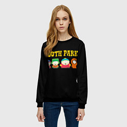 Свитшот женский South Park, цвет: 3D-черный — фото 2