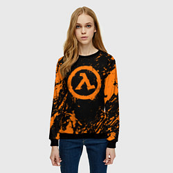 Свитшот женский HALF-LIFE, цвет: 3D-черный — фото 2