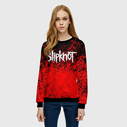 Свитшот женский SLIPKNOT, цвет: 3D-черный — фото 2