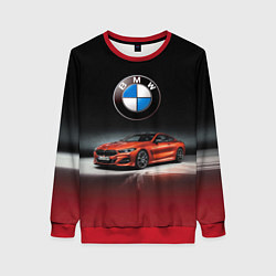 Свитшот женский BMW, цвет: 3D-красный