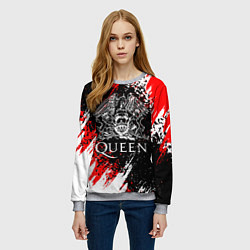 Свитшот женский QUEEN, цвет: 3D-меланж — фото 2