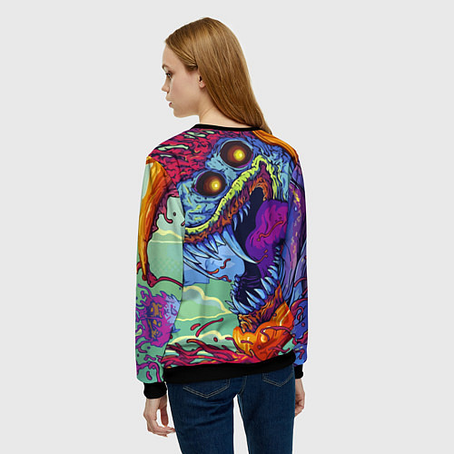 Женский свитшот HYPERBEAST / 3D-Черный – фото 4