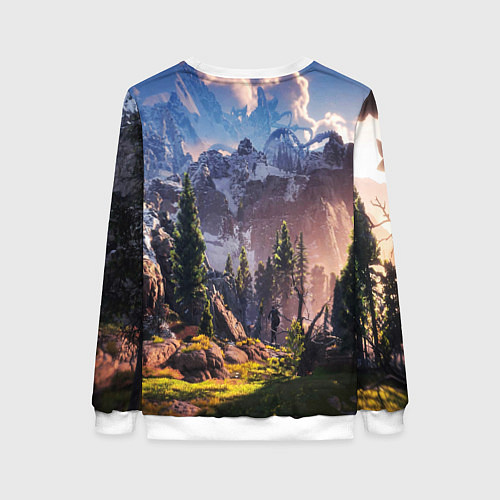 Женский свитшот Horizon Zero Dawn / 3D-Белый – фото 2