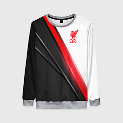 Свитшот женский Liverpool F C, цвет: 3D-меланж