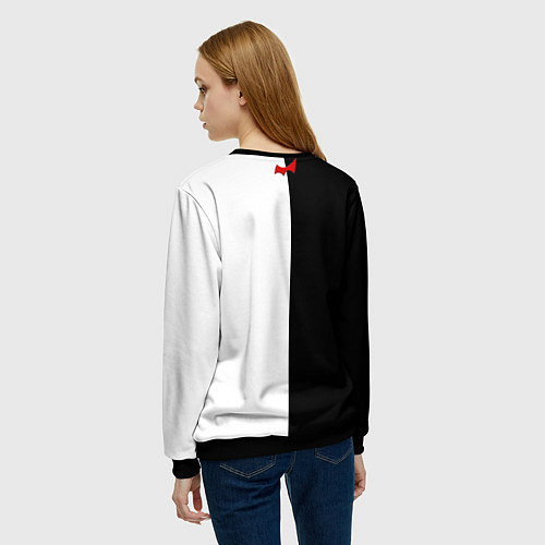 Женский свитшот Monokuma / 3D-Черный – фото 4