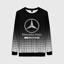 Свитшот женский Mercedes-Benz, цвет: 3D-черный