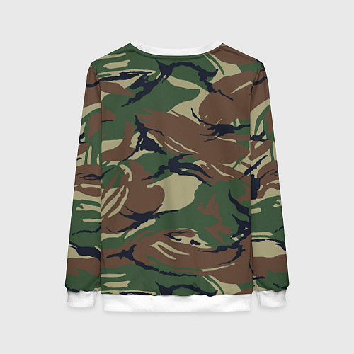 Женский свитшот Автомобильные войска камуфляж / 3D-Белый – фото 2