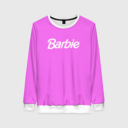 Свитшот женский Barbie, цвет: 3D-белый