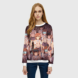 Свитшот женский Railgun, цвет: 3D-белый — фото 2