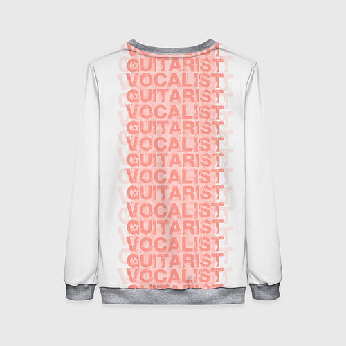 Женский свитшот Vocalist and Guitarist / 3D-Меланж – фото 2