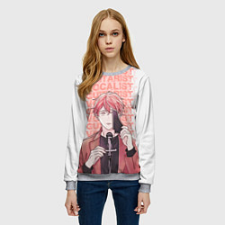 Свитшот женский Vocalist and Guitarist, цвет: 3D-меланж — фото 2