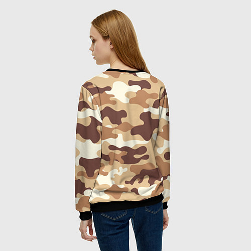 Женский свитшот МИЛИТАРИ / 3D-Черный – фото 4