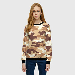 Свитшот женский МИЛИТАРИ, цвет: 3D-черный — фото 2