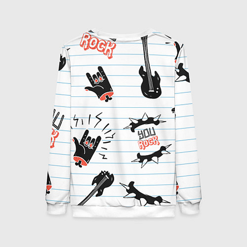 Женский свитшот Ты рокер / 3D-Белый – фото 2