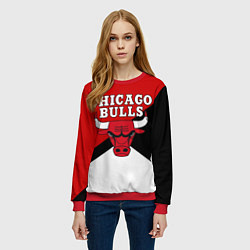 Свитшот женский CHICAGO BULLS, цвет: 3D-красный — фото 2