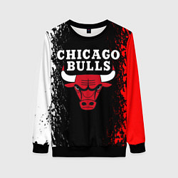 Свитшот женский CHICAGO BULLS, цвет: 3D-черный