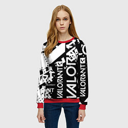 Свитшот женский Valorant, цвет: 3D-красный — фото 2