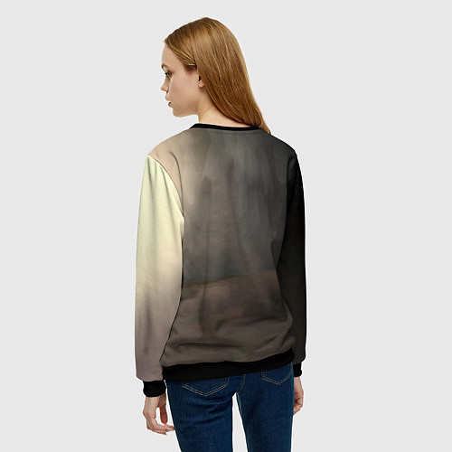 Женский свитшот Милый во Франксе / 3D-Черный – фото 4