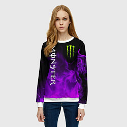 Свитшот женский MONSTER ENERGY, цвет: 3D-белый — фото 2