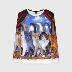 Женский свитшот Коты