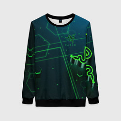 Свитшот женский RAZER CYBERSPORT, цвет: 3D-черный