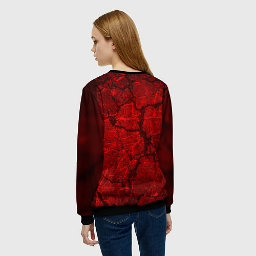 Женский свитшот DODGE / 3D-Черный – фото 4