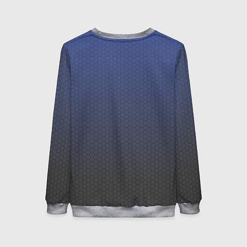 Женский свитшот Серый октагон / 3D-Меланж – фото 2