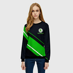 Свитшот женский SKODA, цвет: 3D-черный — фото 2